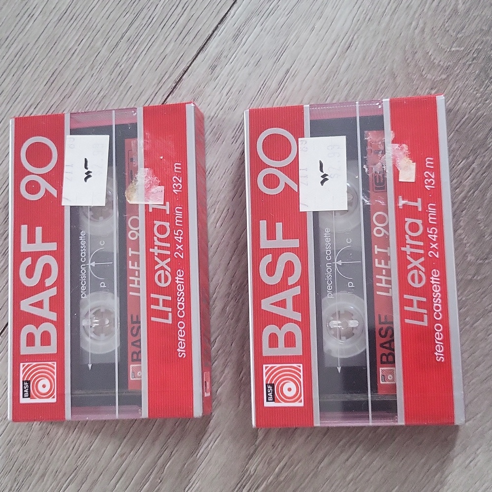 BASF 90  l LH-EI l stereo cassette l sealed l new